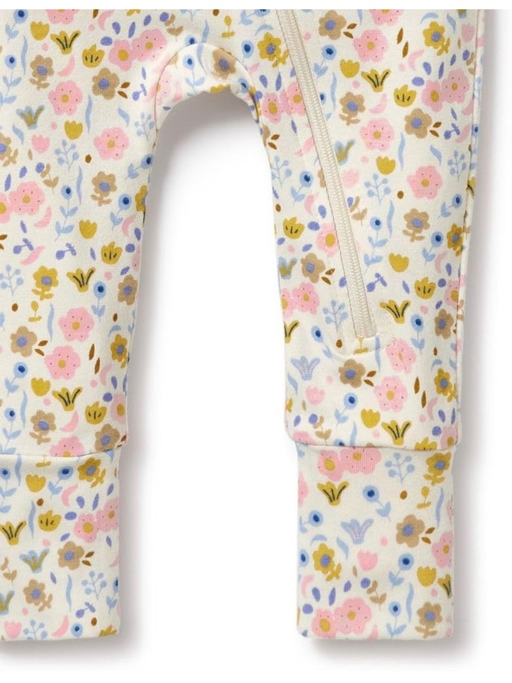 Newborn One-Piece Bodysuit in Ava Floral. Organic cotton Gots Certified - Picture 4 of 7